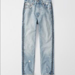Abercrombie Ankle High Rise Girlfriend Jeans